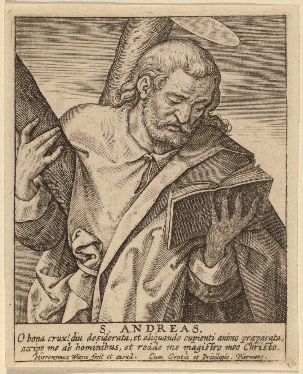 S. Andreas by Hieronymus Wierix