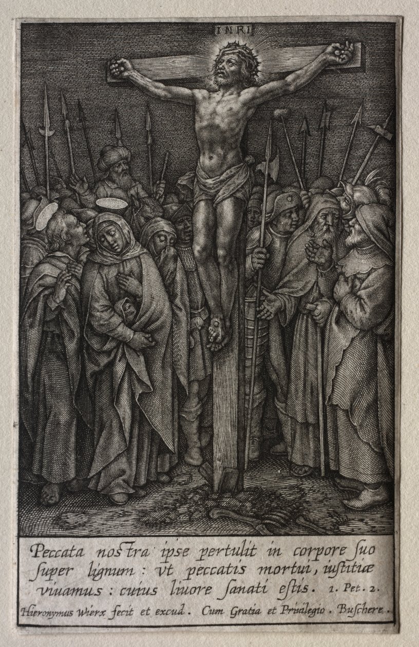 Tutku: Çarmıha Gerilmiş İsa by Hieronymus Wierix