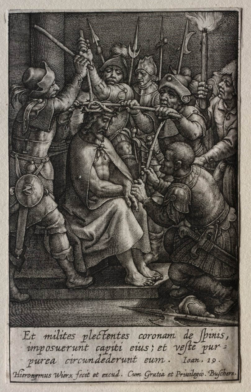 Tutku: Dikenli Taç. by Hieronymus or Jerome Wierix