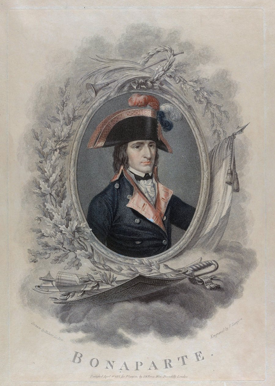 Napoleon I Bonaparte - Ledru, Hilaire (1769-1840) - 1801 - Gravür, suluboya - 40x51,2 - Özel Koleksiyon by Hilaire Ledru