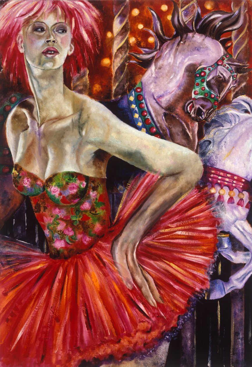 At the Funfair, 2003  by Hilary Dunne