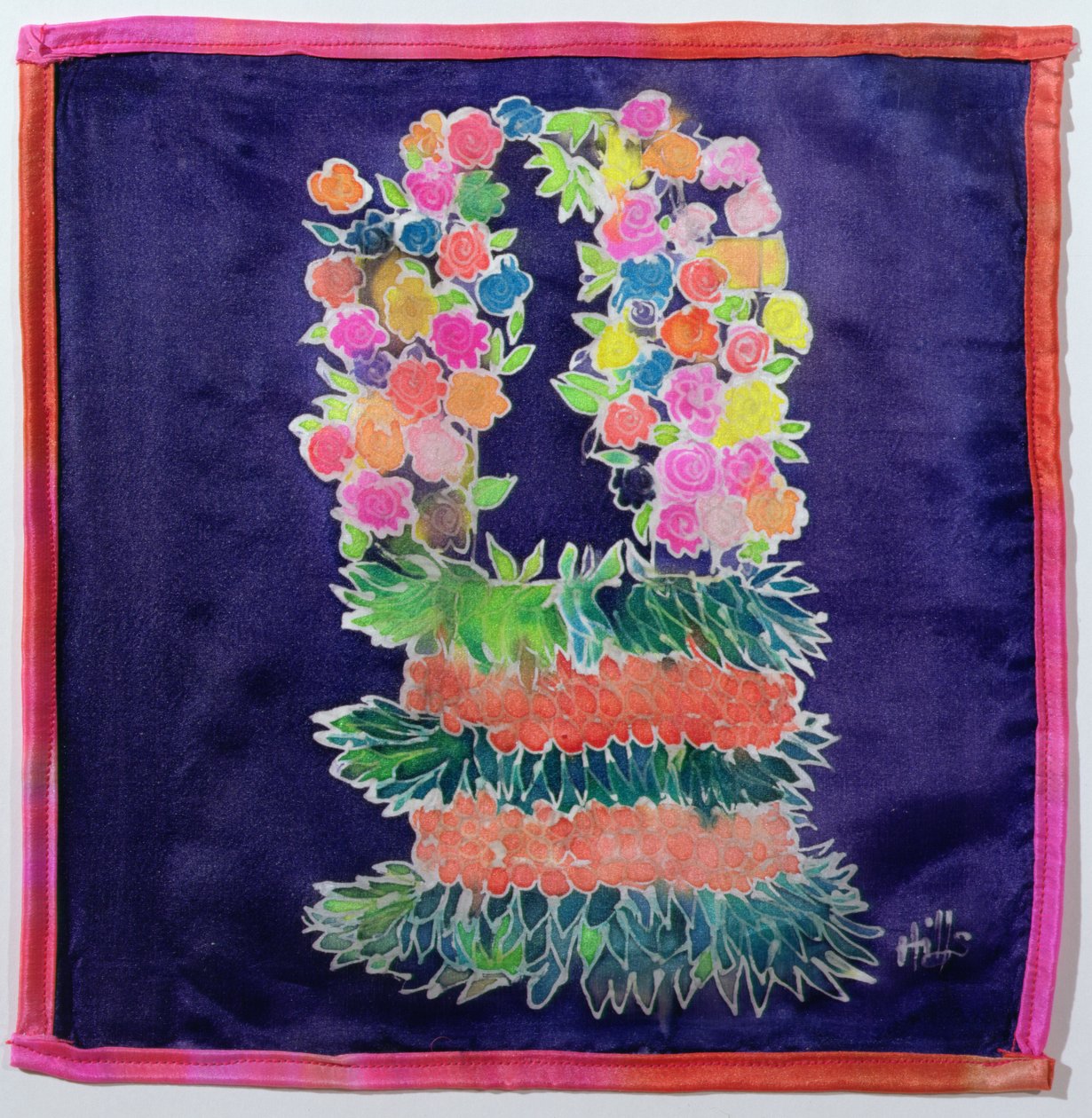 İsimsiz, 2005 (ipek üzerine boyalar) by Hilary Simon