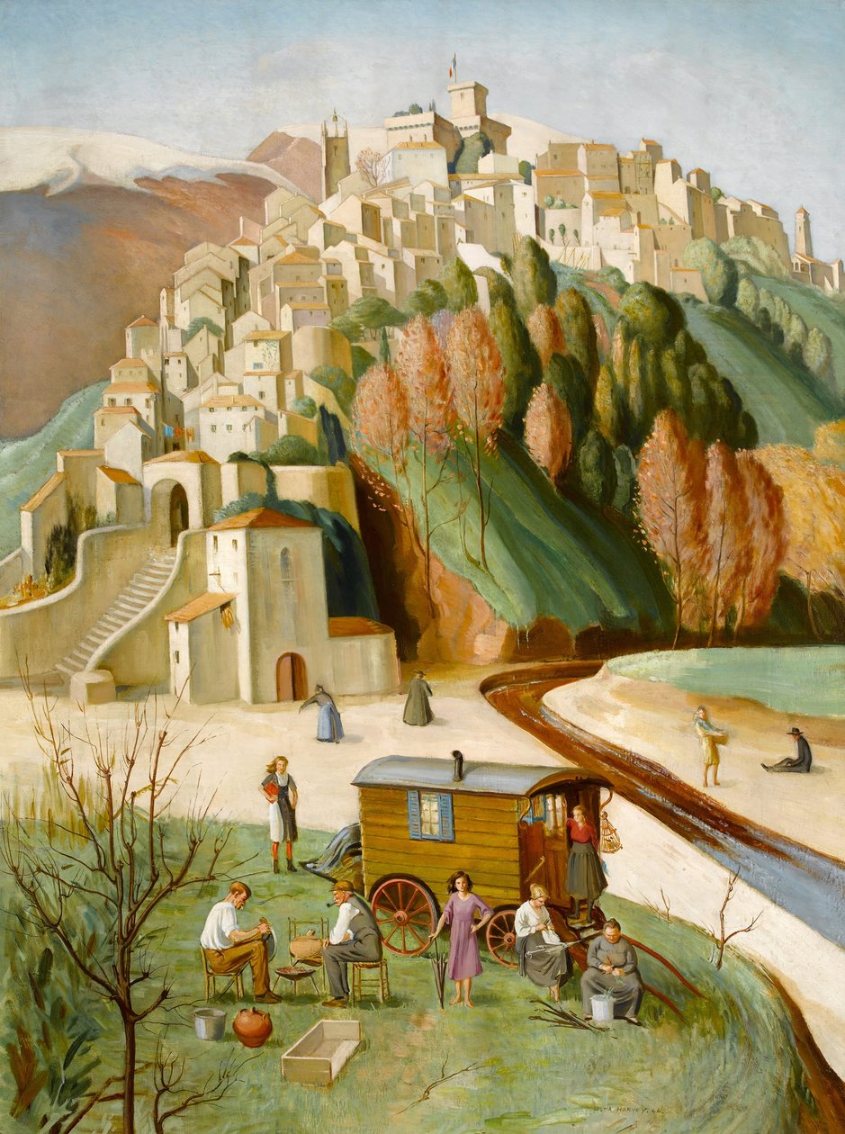 Cagnes Sur Mer, Fransız Rivierası, 1922-46 by Hilda Mary Harvey
