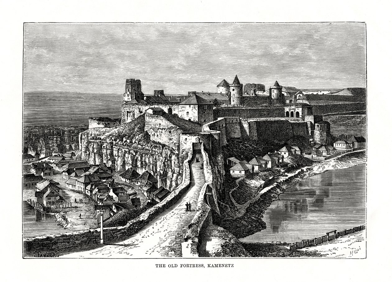 Eski Kale, Kamenetz, Ukrayna, 1879 by Hildibrand