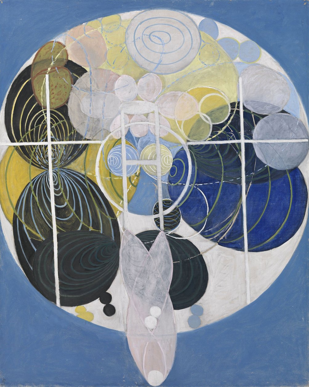 Büyük Figür Resimleri, No. 5, Grup III, Bugüne Kadarki Tüm Çalışmaların Anahtarı, WU/Rose Serisi by Hilma af Klint