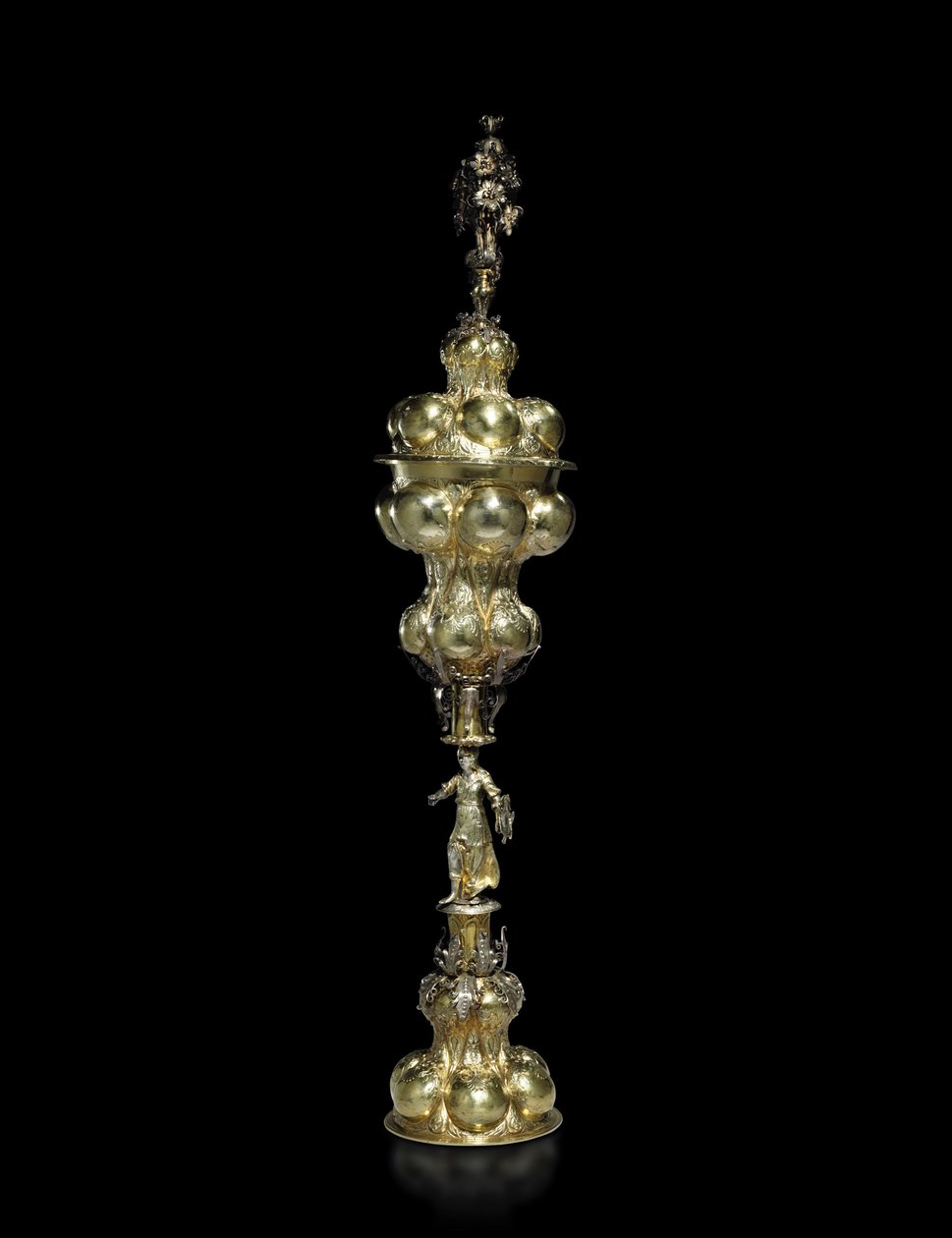Medingen Minerva Kupası, c.1650 (gümüş ve yaldızlı) by Hinrich Ohmssen