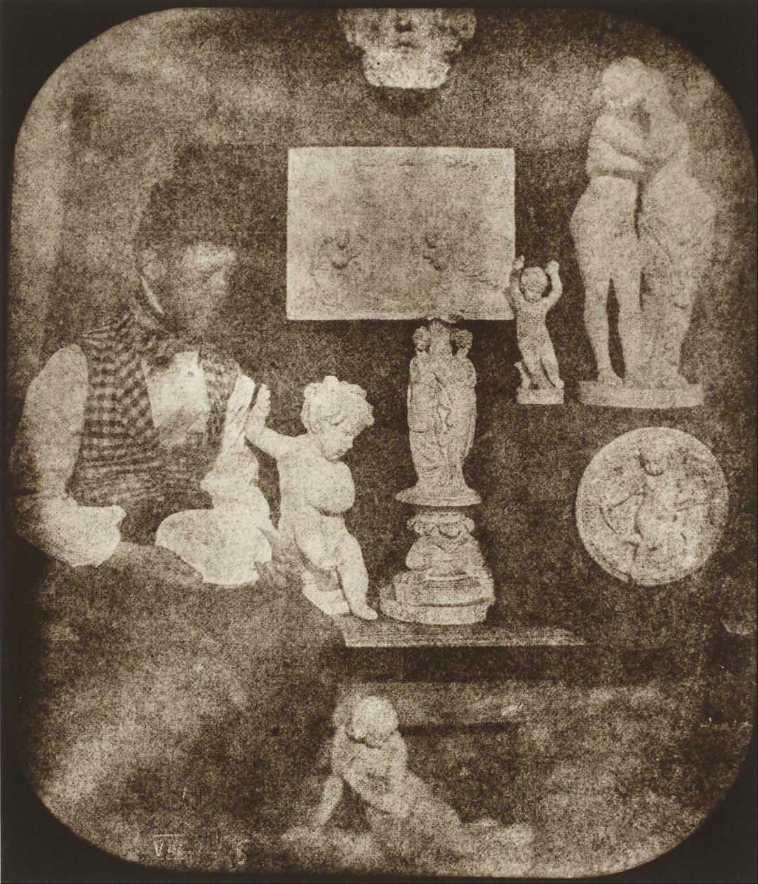 Bayard ve Heykelcikler by Hippolyte Bayard