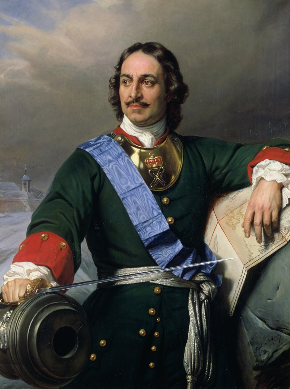 Büyük Peter (1672-1725) 1838 (ayrıca bkz. 144528) by Hippolyte Delaroche