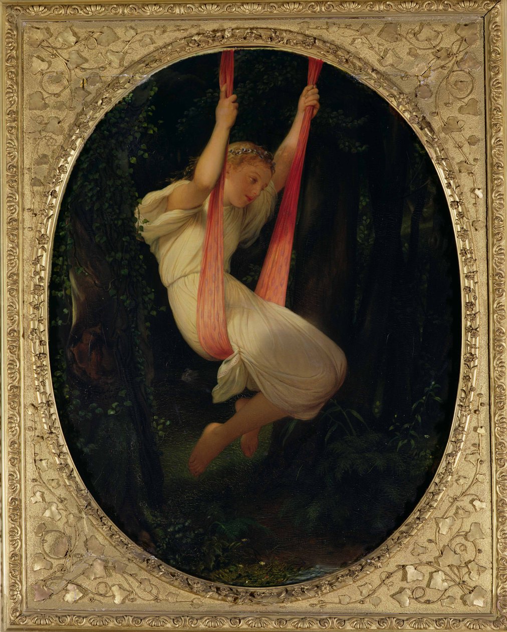 Young Girl on a Swing, 1845  by Hippolyte Delaroche