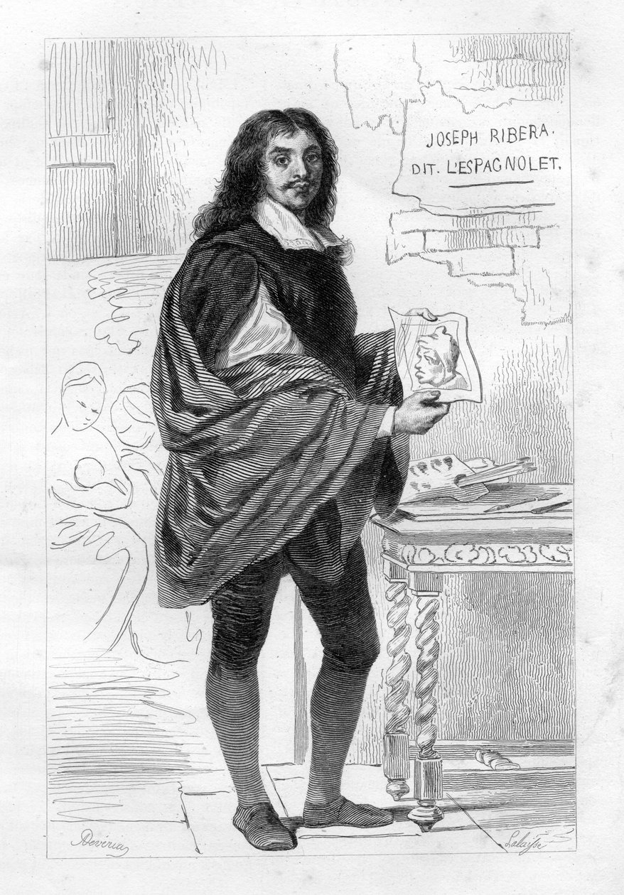 Jose de Ribera by Hippolyte Lalaise Devéria