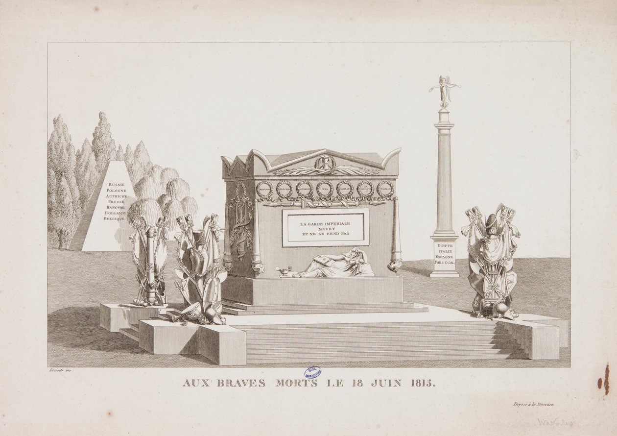 18 Haziran 1815'in Cesur Ölüleri, 1815 by Hippolyte Lecomte