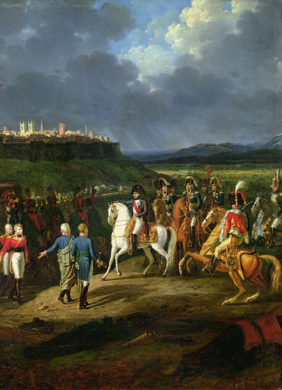 The English Prisoners at Astorga Being Presented to Napoleon Bonaparte (1769-1821) in 1809, 1810  (detail of 176236) by Hippolyte Lecomte