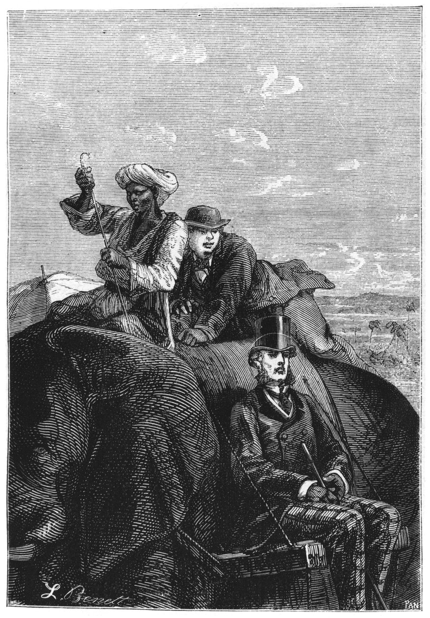 Phileas Fogg ve Passepartout, 19. yüzyılın sonlarında Jules Verne (1828-1905) tarafından 