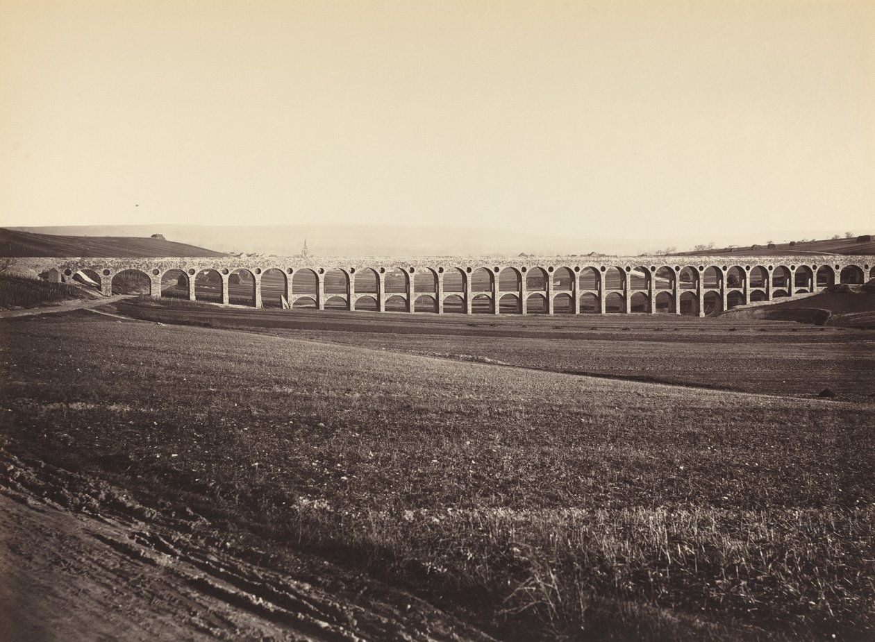 Arcades de pont sur Vanne Arcades, Vanne Üzerindeki Köprü, 1873. by Hippolyte Auguste Collard