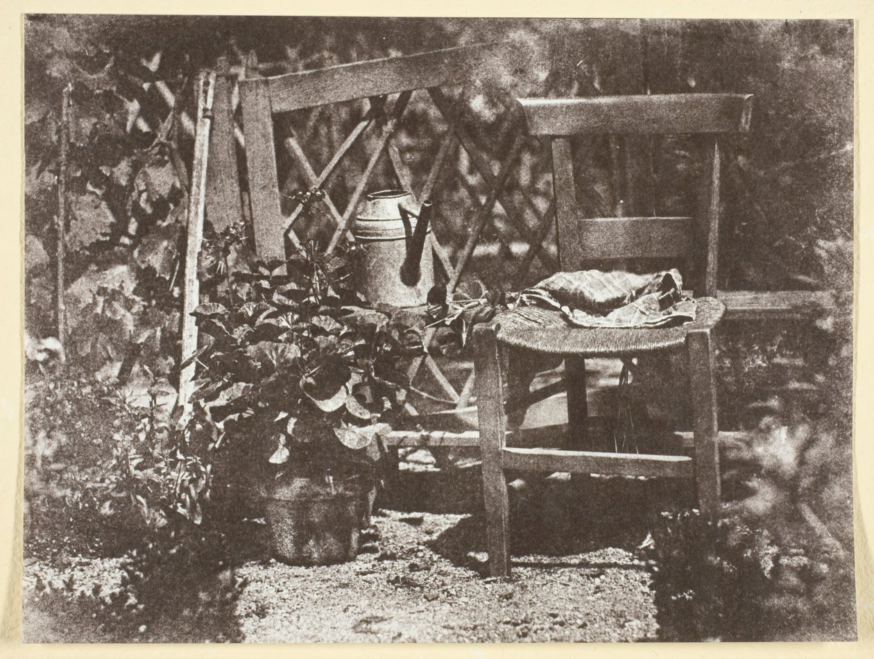 Bir Bahçede Sandalye, 184250, 1965 basılmış. by Hippolyte Bayard