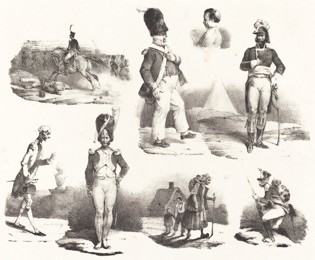 Sekiz Vinyet by Hippolyte Bellange