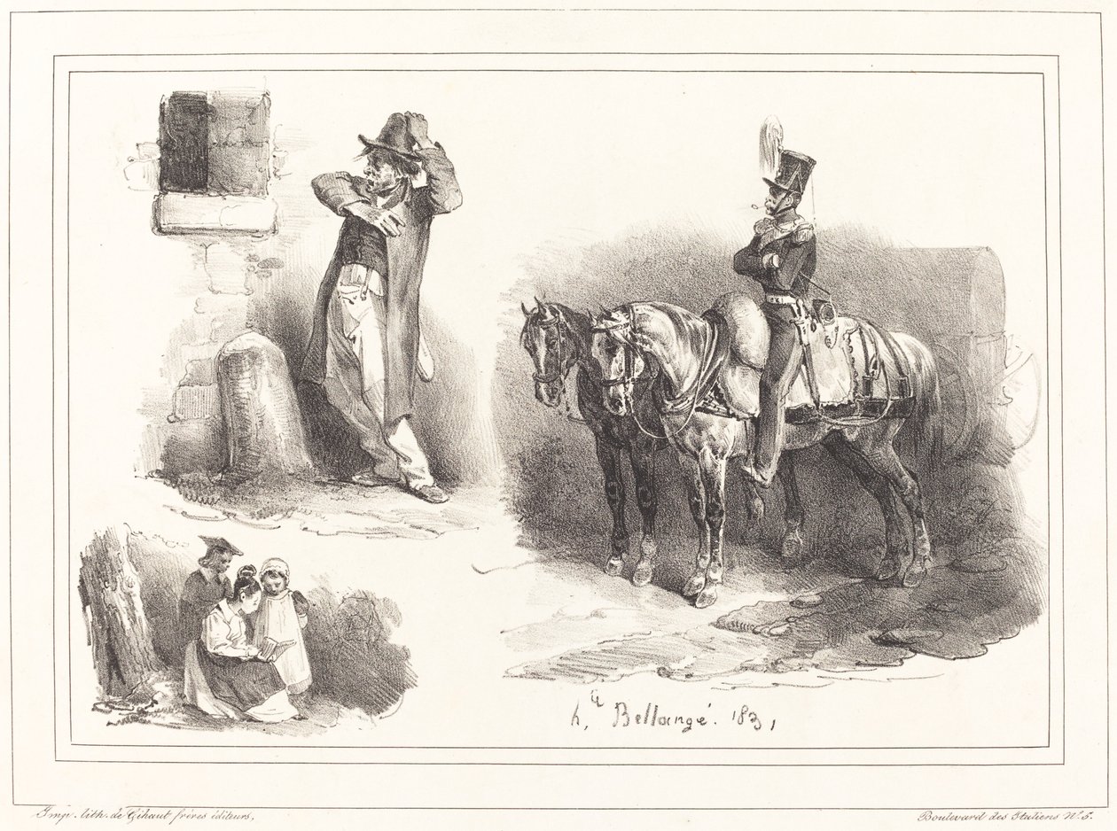 üç vinyet by Hippolyte Bellange