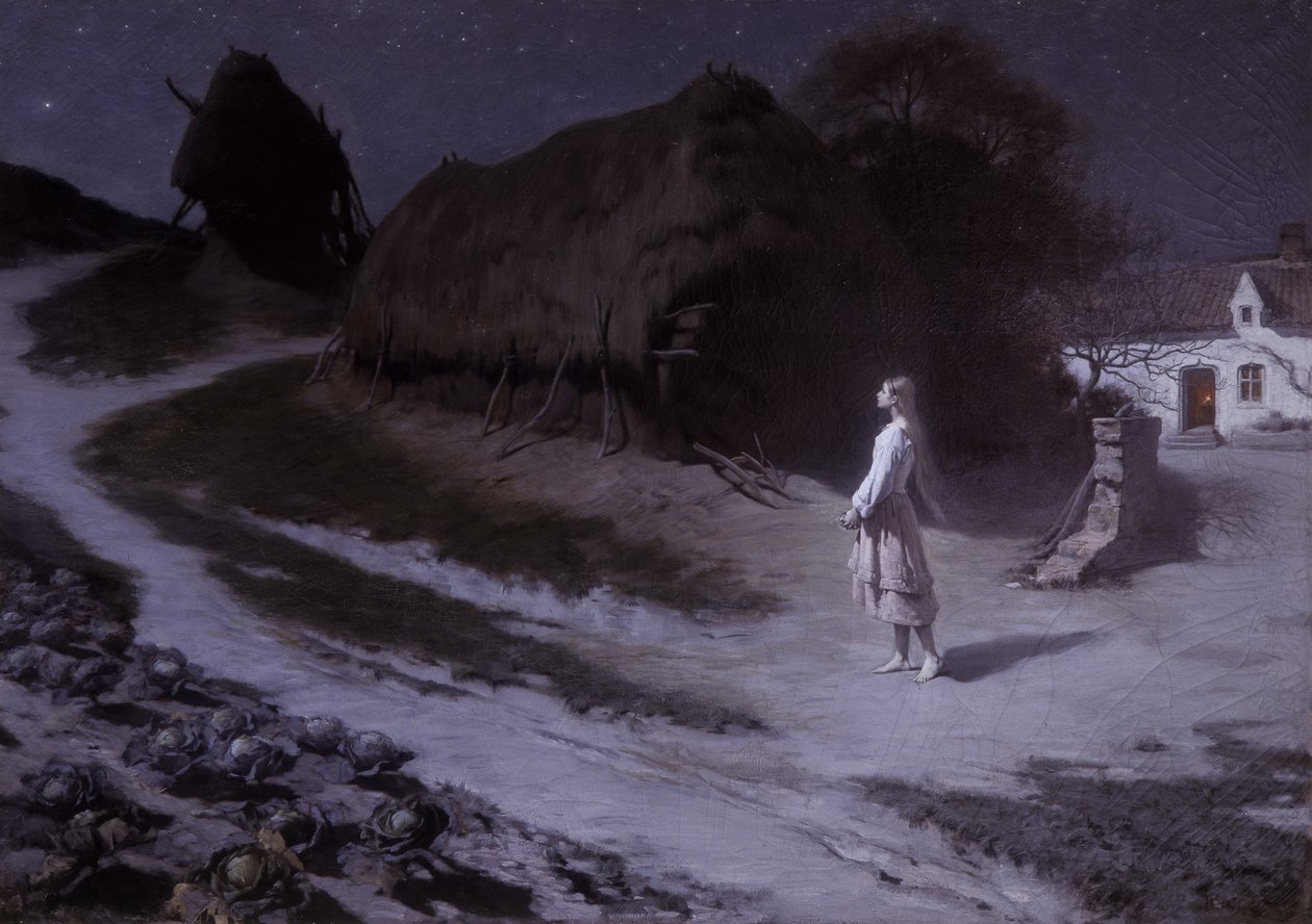 Genç Pastoure (Joan of Arc), Salon 1884 (tuval üzerine yağlı boya) by Hippolyte Berteaux