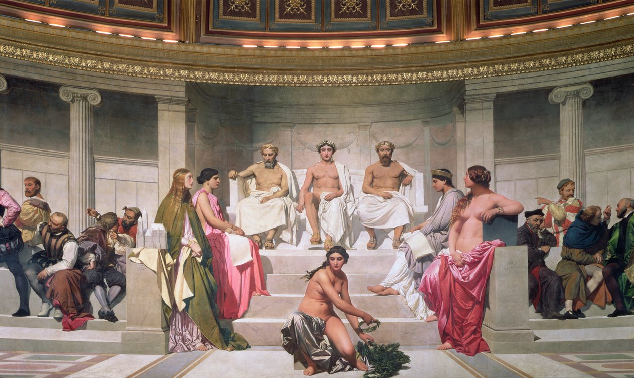 Hemicycle: Her Çağın Sanatçıları, Ictinus, Apelles ve Phidias