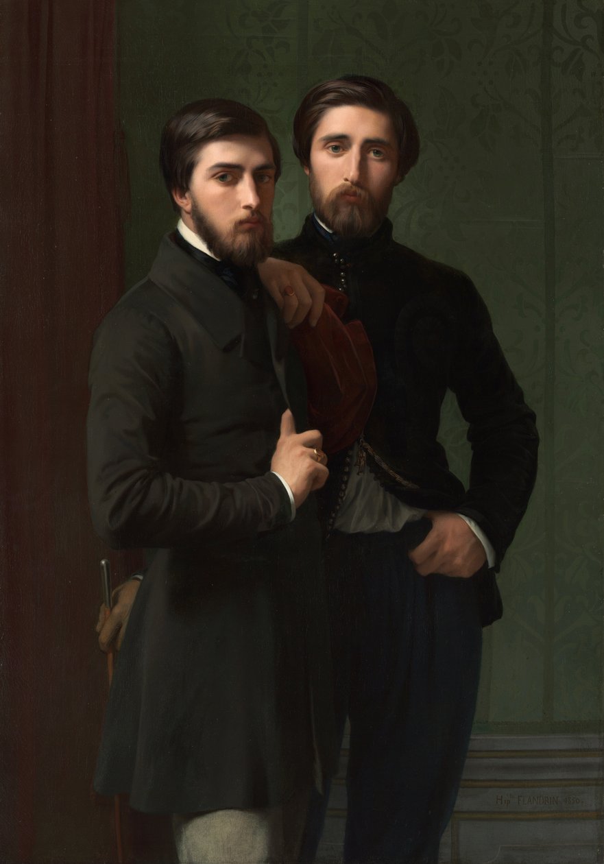 René-Charles Dassy ve Kardeşi Jean-Baptiste-Claude-Amédé Dassy, 1850 by Hippolyte Flandrin