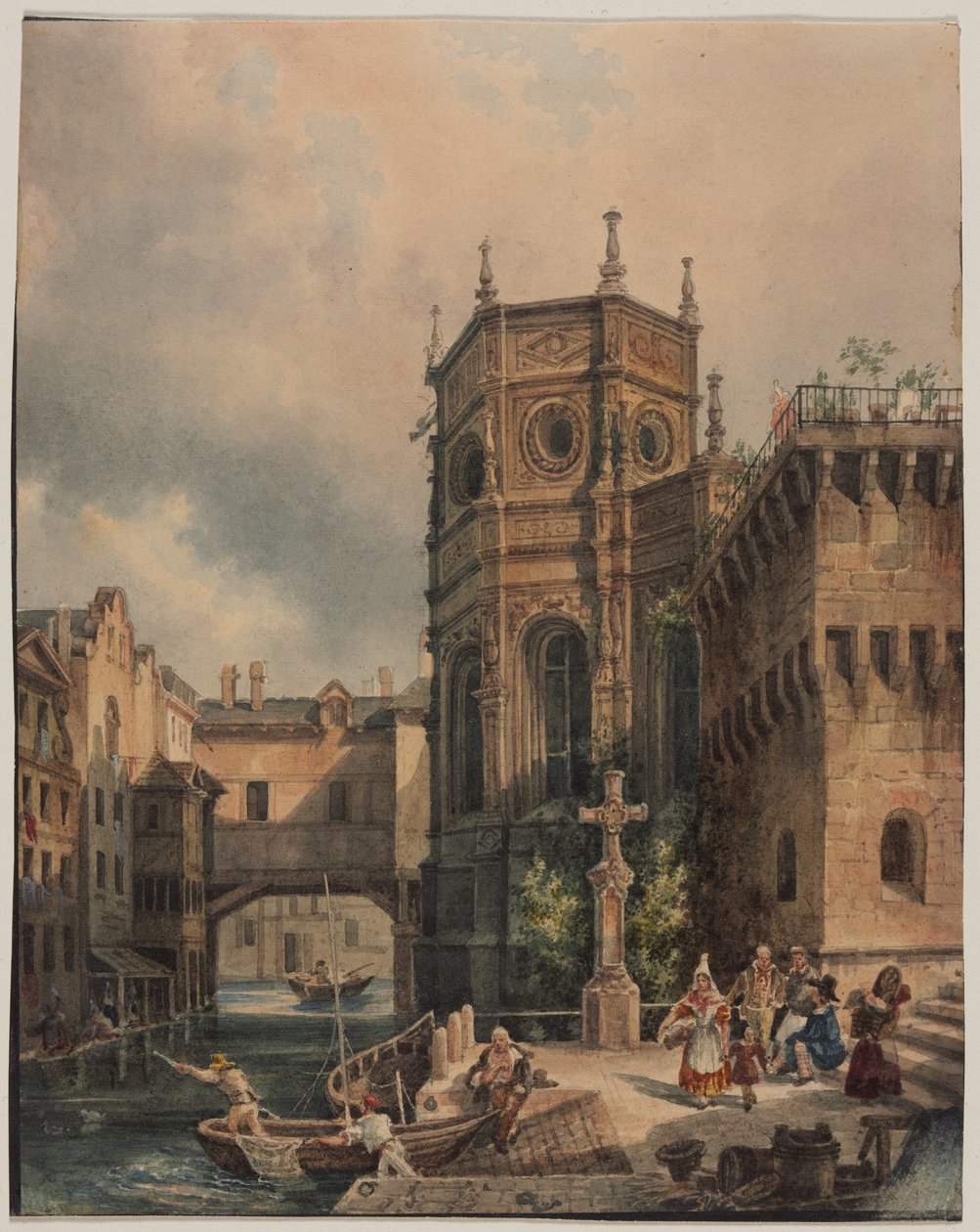 Kanalda Sahne, 1800
