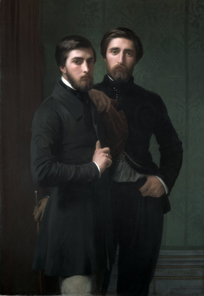 René-Charles Dassy ve Kardeşi Jean-Baptiste-Claude-Amédé Dassy by Hippolyte Jean Flandrin