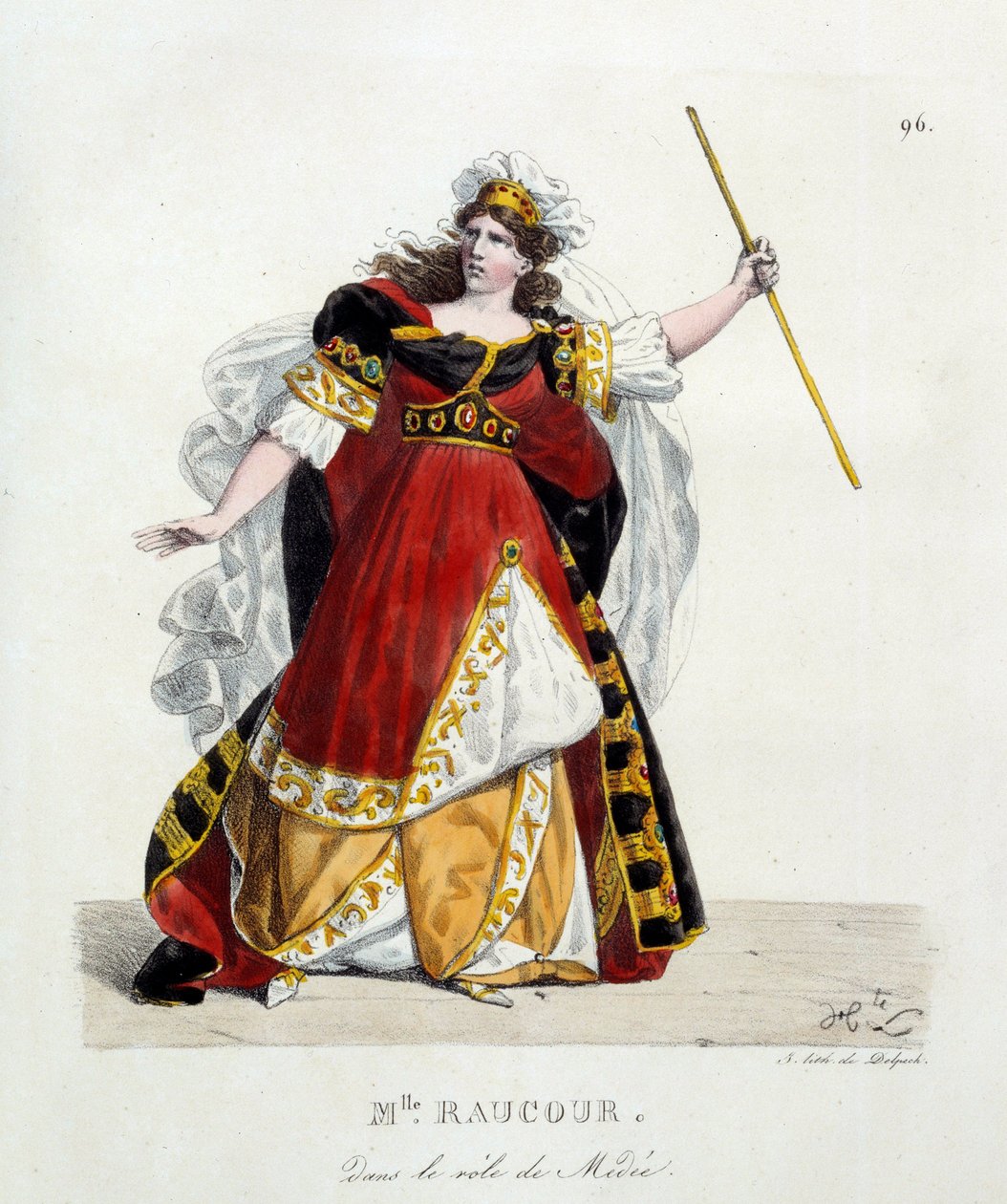 Fransız aktris Mademoiselle Raucourt (ö. 1815) Comedie Francaise