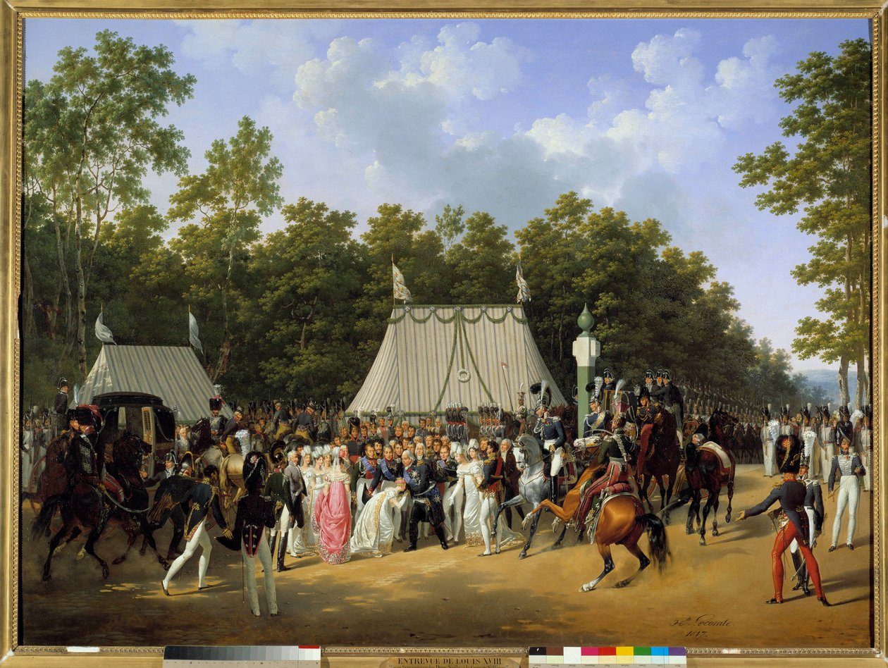 Kral Louis XVIII (1755-1824), Fontainebleau ormanında, Saint-Herem
