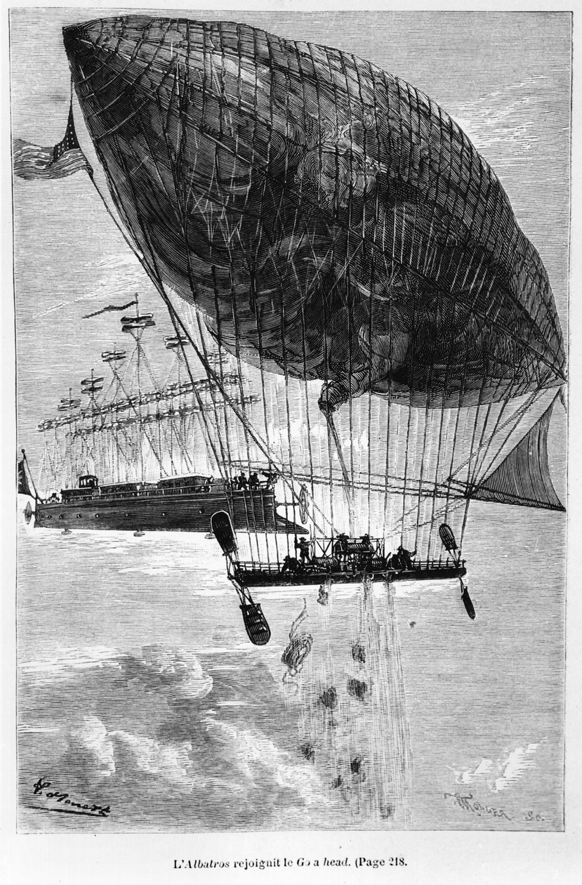Albatros ve Go-ahead, Jules Verne (1828-1905) tarafından 