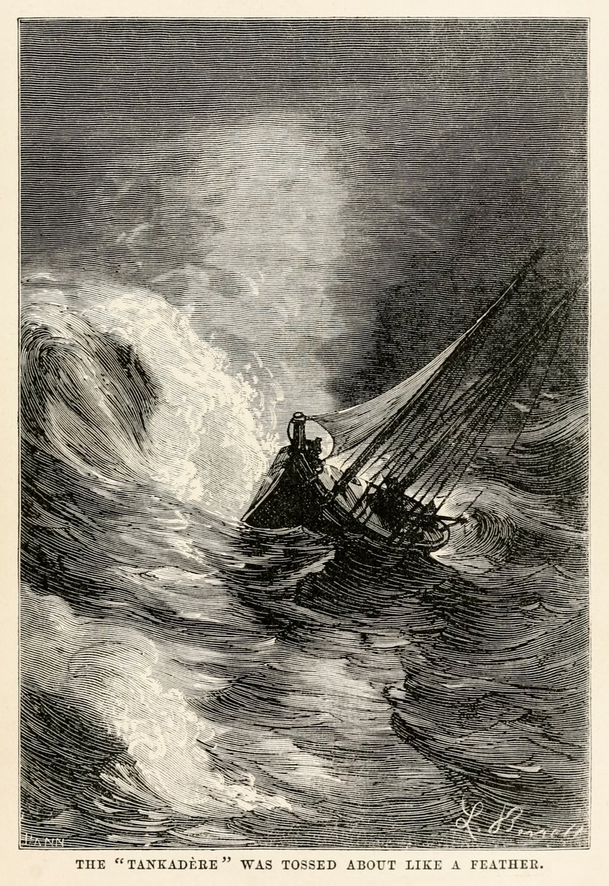 Tankadere, Jules Verne (1828-1905) tarafından Seksen Günde Devri Alem