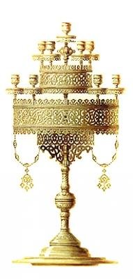 Bir şamdan için tasarım by Hippolyte Monighetti