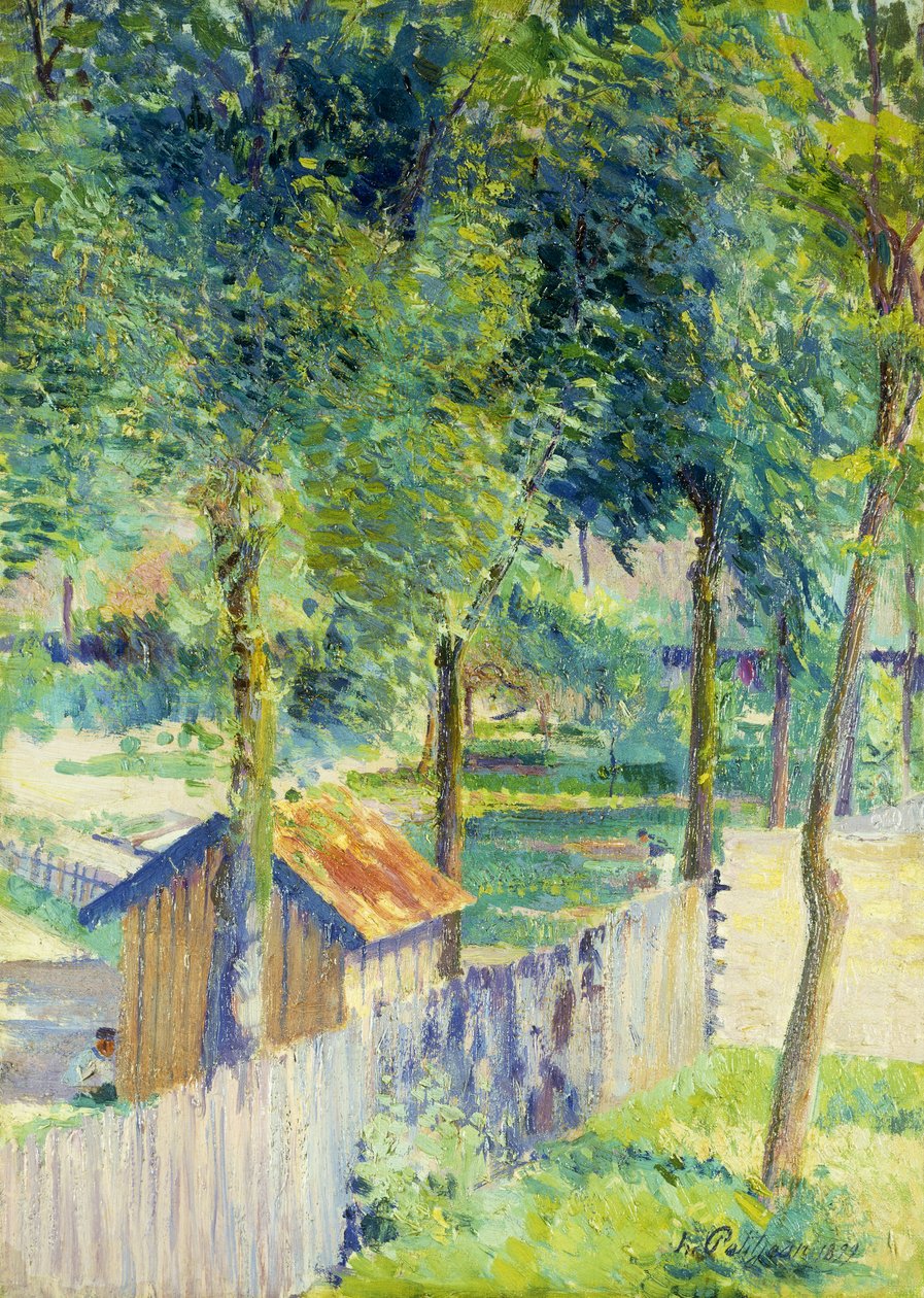 Bahçede; Bahçede, 1899 by Hippolyte Petitjean