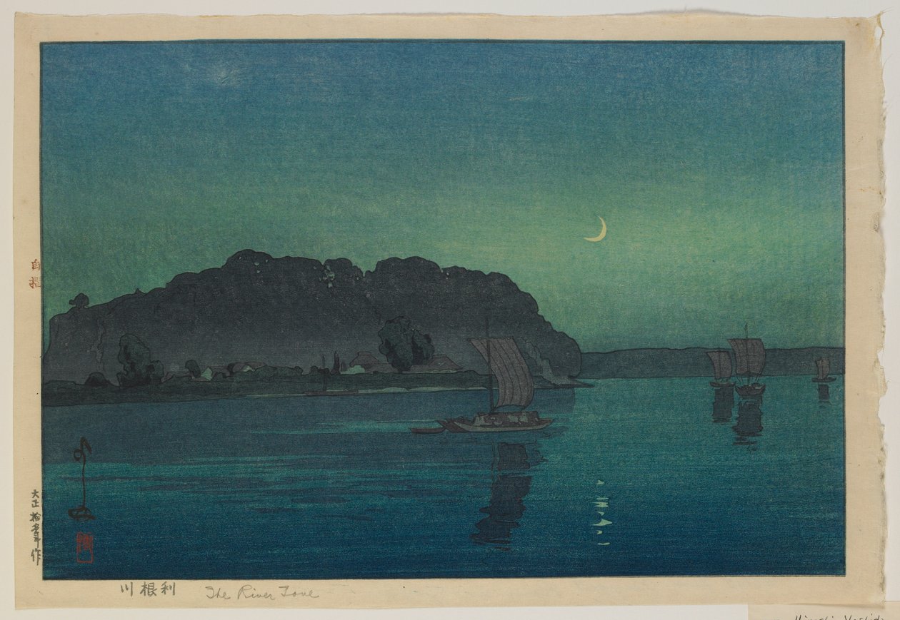 Tone River, Ella ile başa çıkmak by Hiroshi Yoshida