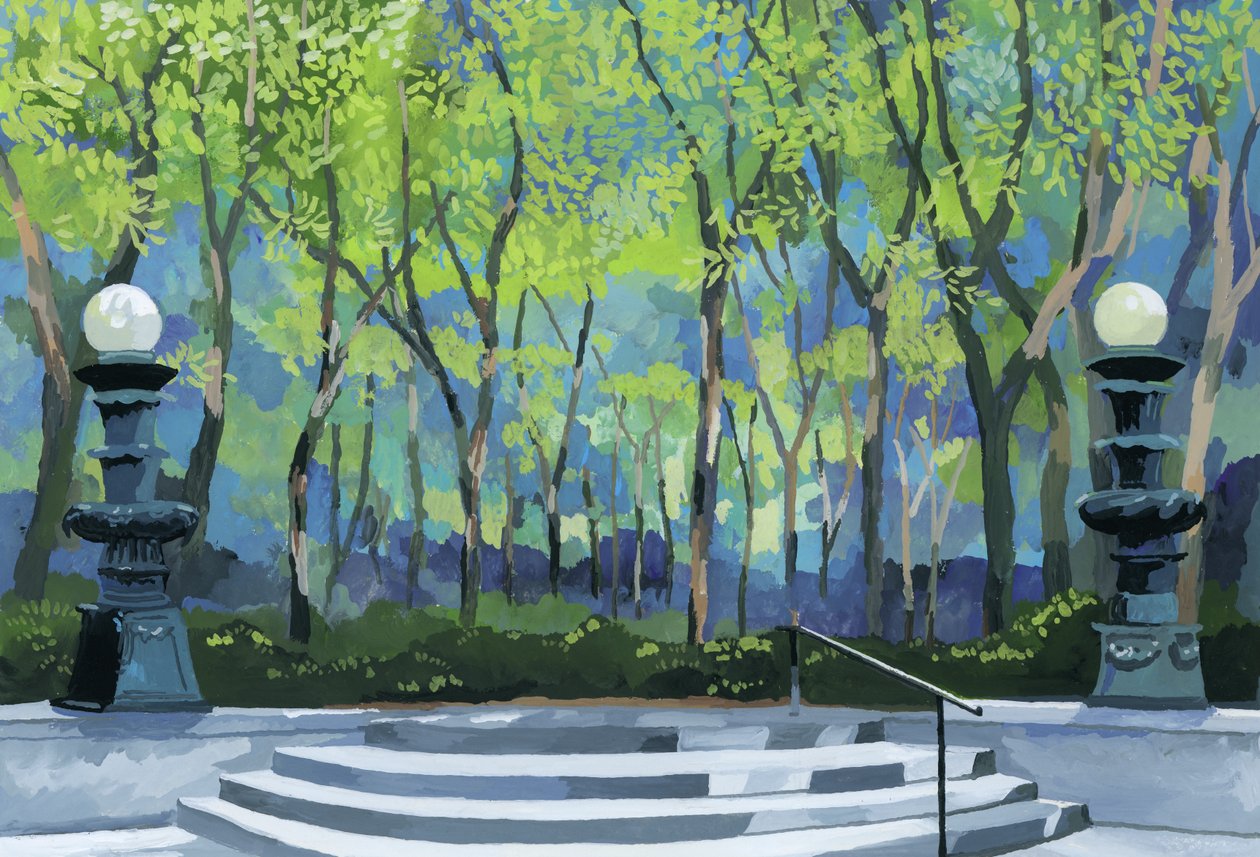 Parkın girişi,2016, by Hiroyuki Izutsu