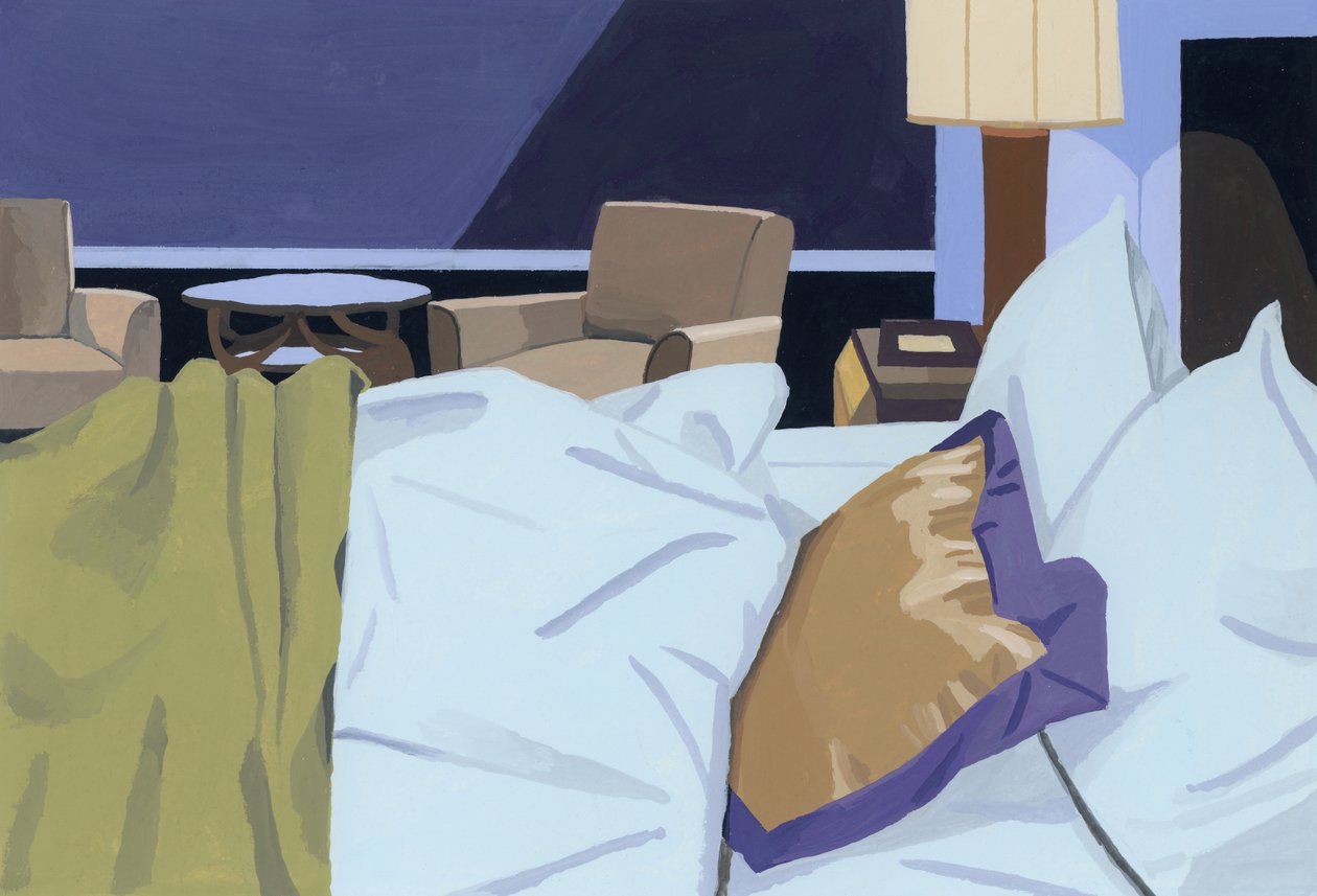 Otel, yatak odası, 2016, by Hiroyuki Izutsu