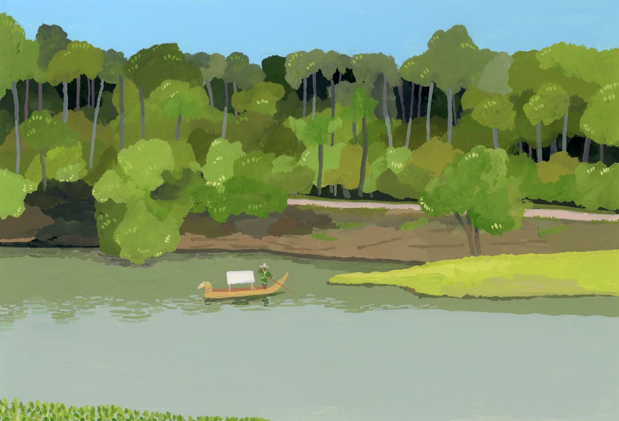 Siem Reap Nehri, Angkor Thom, 2016, by Hiroyuki Izutsu