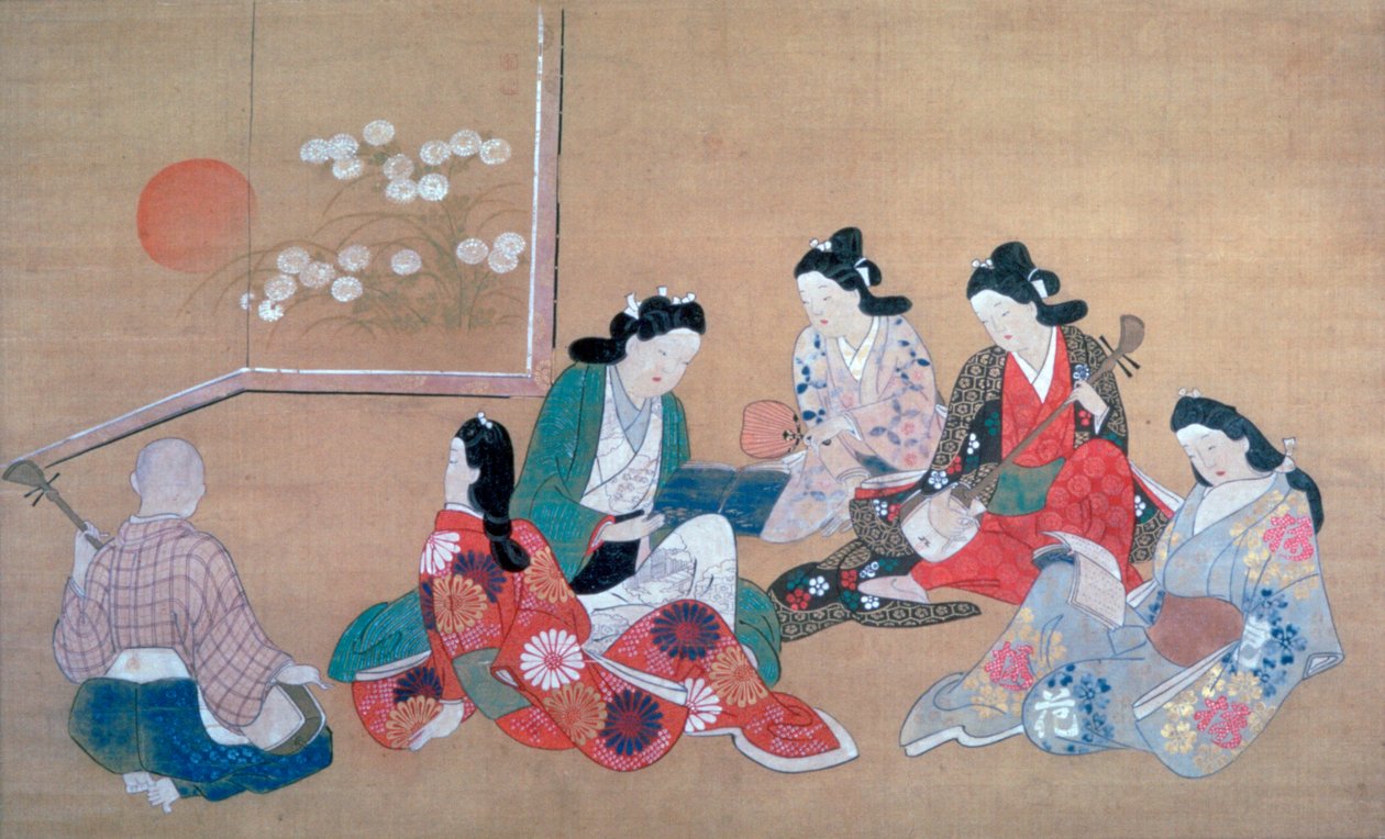 Müzikli Parti, c1690 by Hishikawa Moronobu