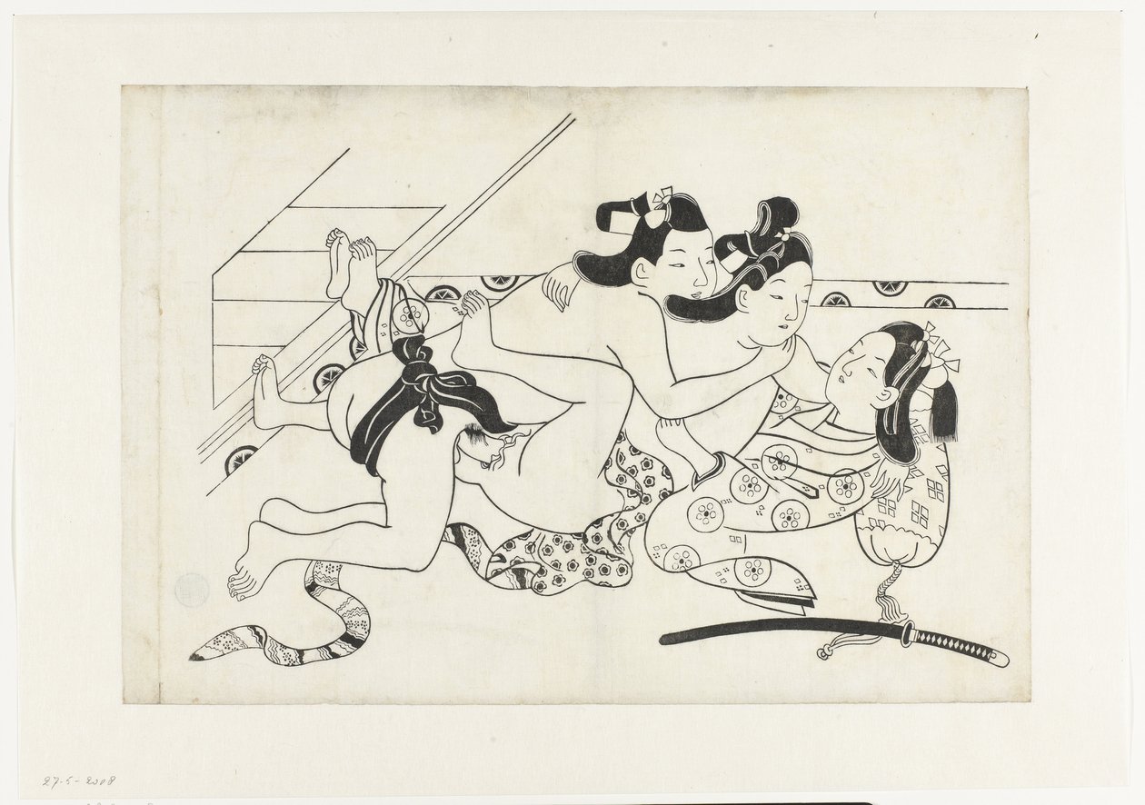 erotik gösteri by Hishikawa Moroshige (attributed to)