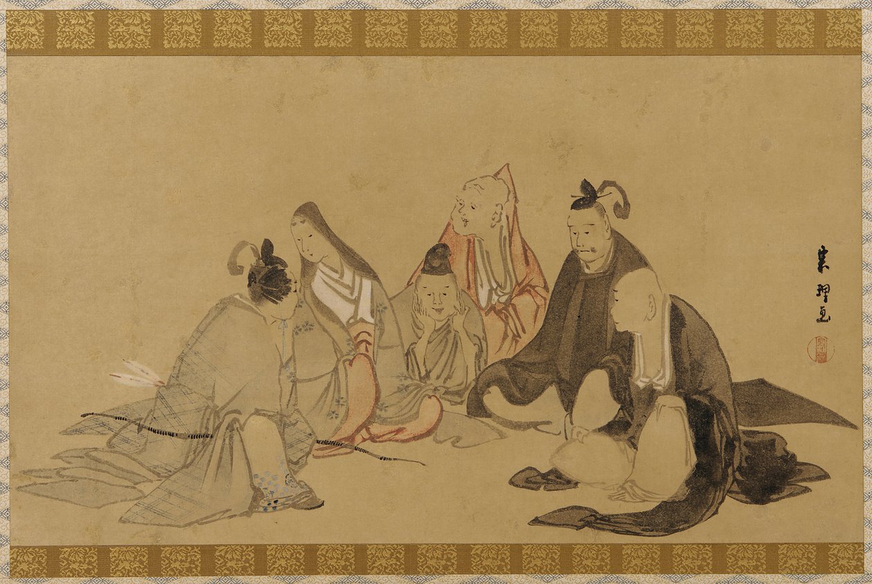 Altı Ölümsüz Şair, Edo dönemi, 18. yüzyılın sonu ve 19. yüzyılın başı. by Hishikawa Sori