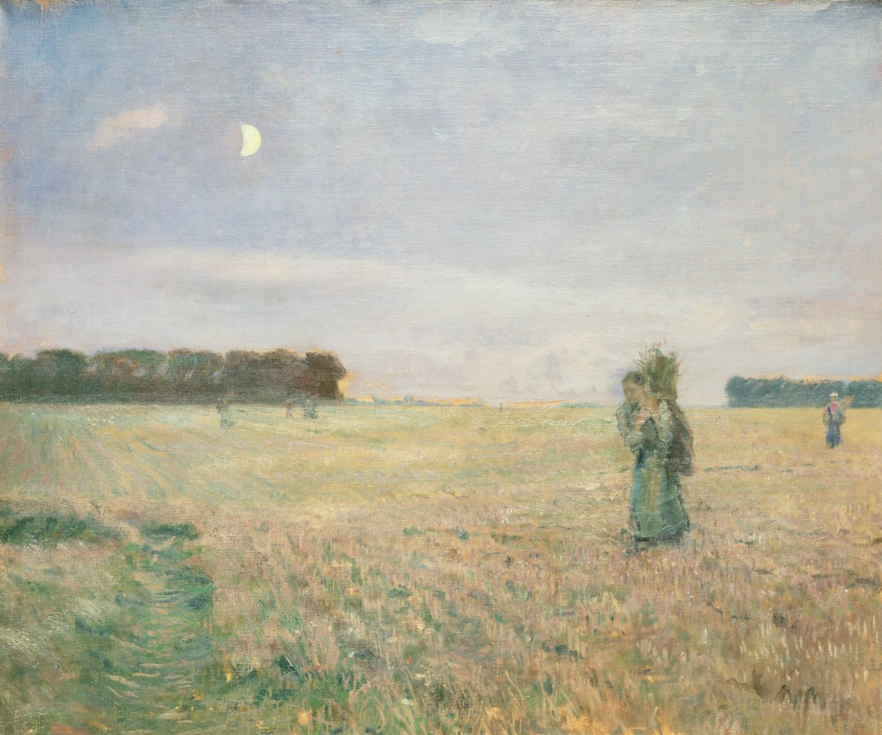 Günün Sonu (tuval üzerine yağlı boya) by Hjalmer Eilif Emanuel Peterssen