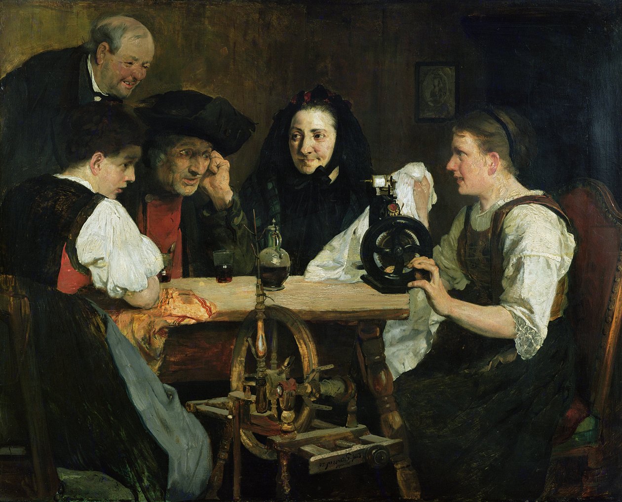 İlk Dikiş Makinesi by Hjalmer Eilif Emanuel Peterssen