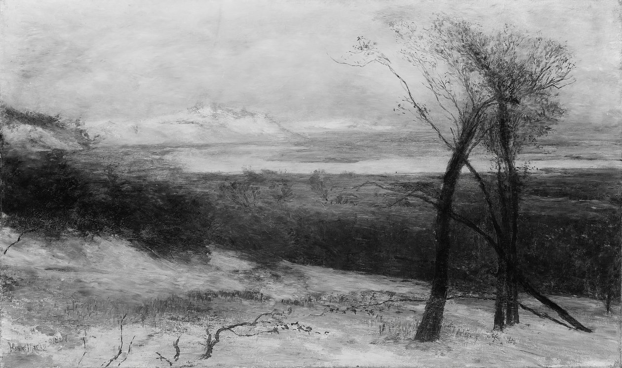 Kum Tepelerinin Arkasında, Ontario Gölü, 1883-87. by Homer Dodge Martin