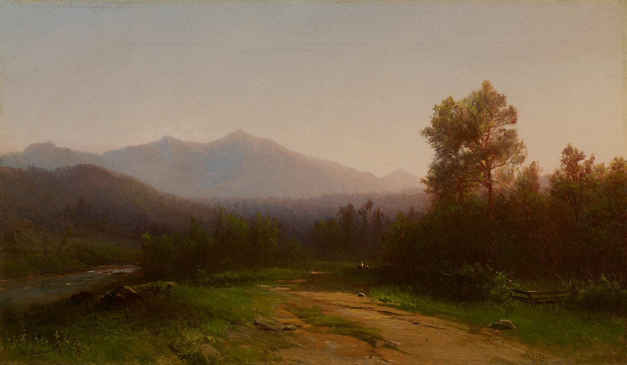 Hudson Nehri Manzarası, c.1860-5 by Homer Dodge Martin