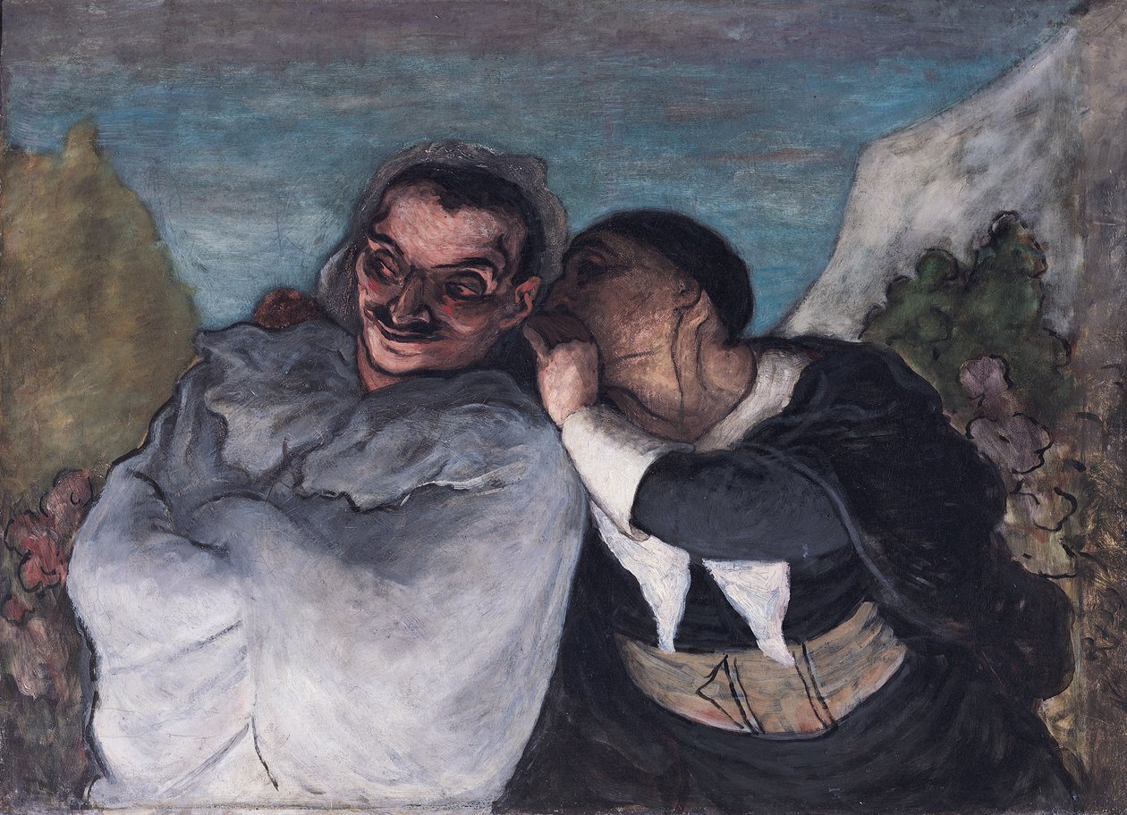 Crispin ve Scapin veya Scapin ve Sylvester, c.1863-65 by Honoré Daumier