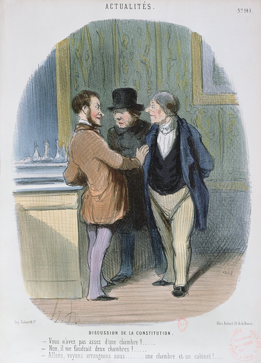 Anayasa tartışması, 1848 by Honoré Daumier