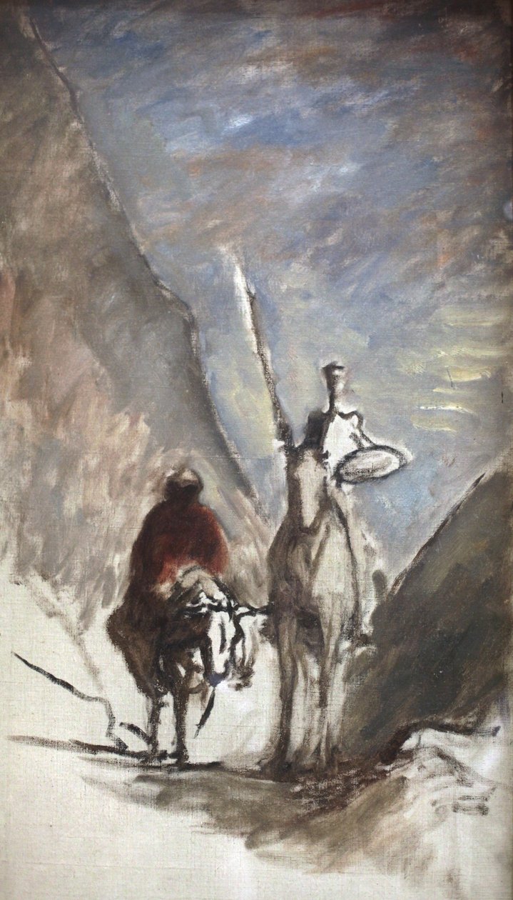 Don Kişot ve Ölü Katır by Honoré Daumier