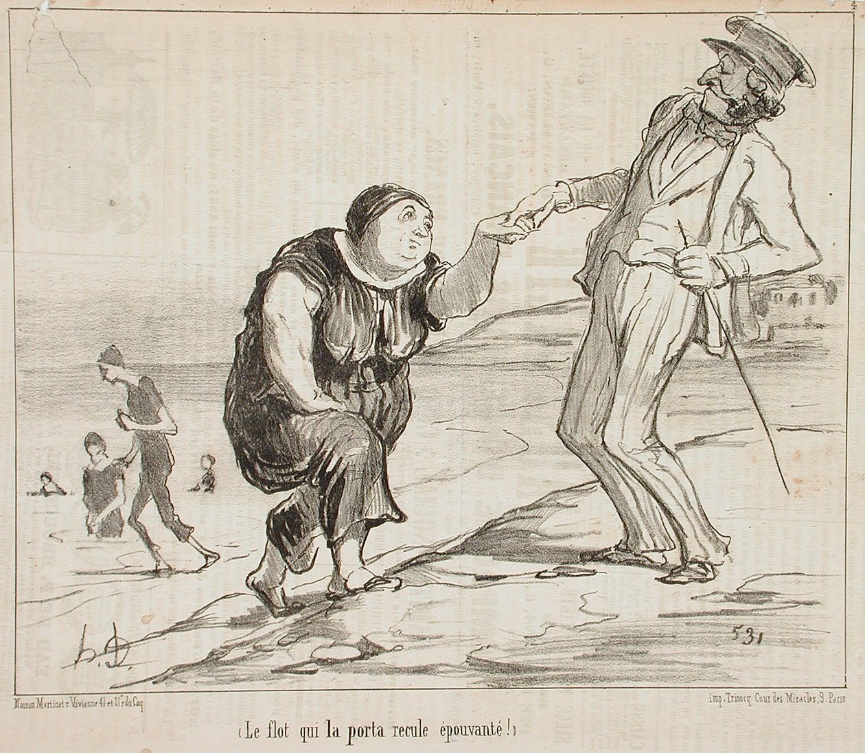 Onu taşıyan sel by Honoré Daumier