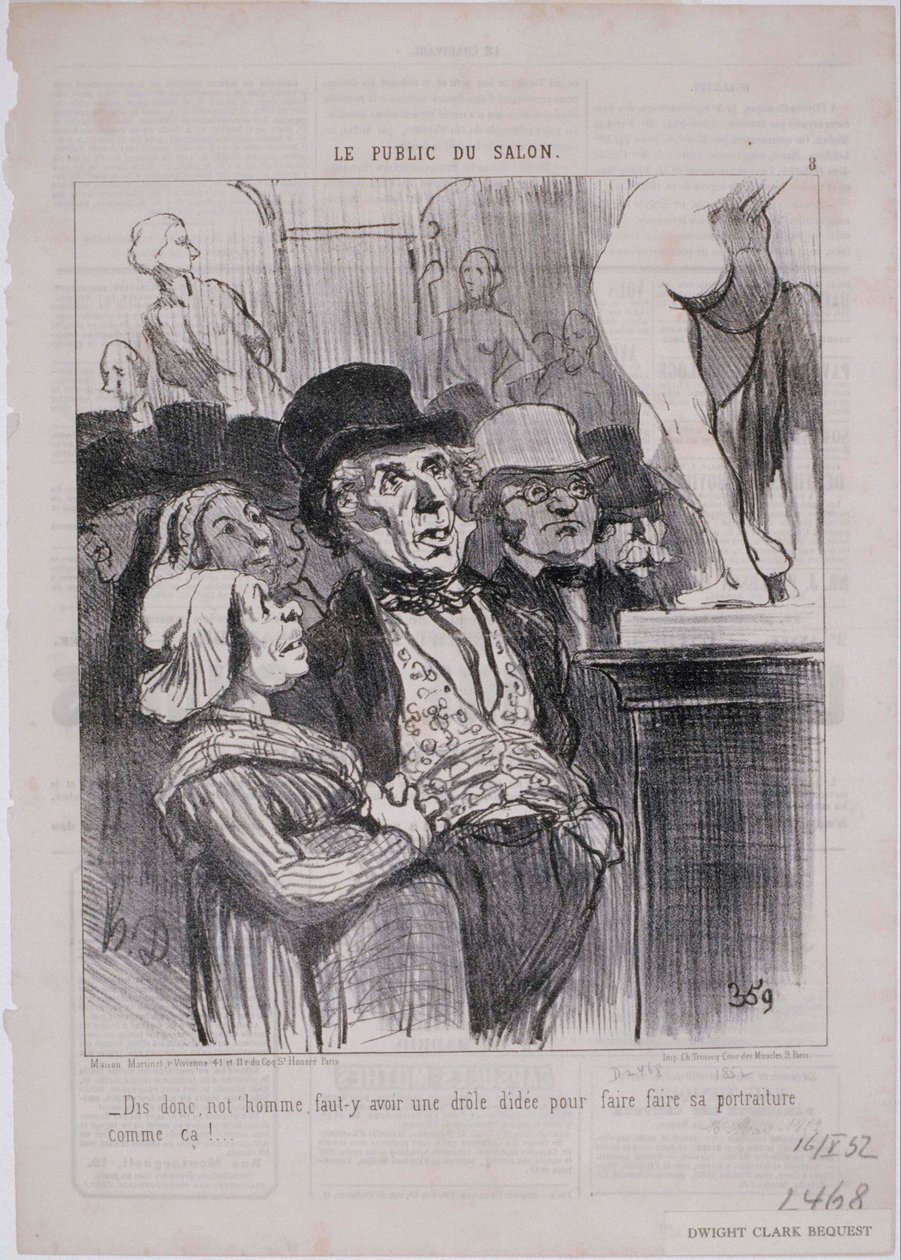 Gösterinin İzleyicisi- Say, adamımız, ... by Honoré Daumier