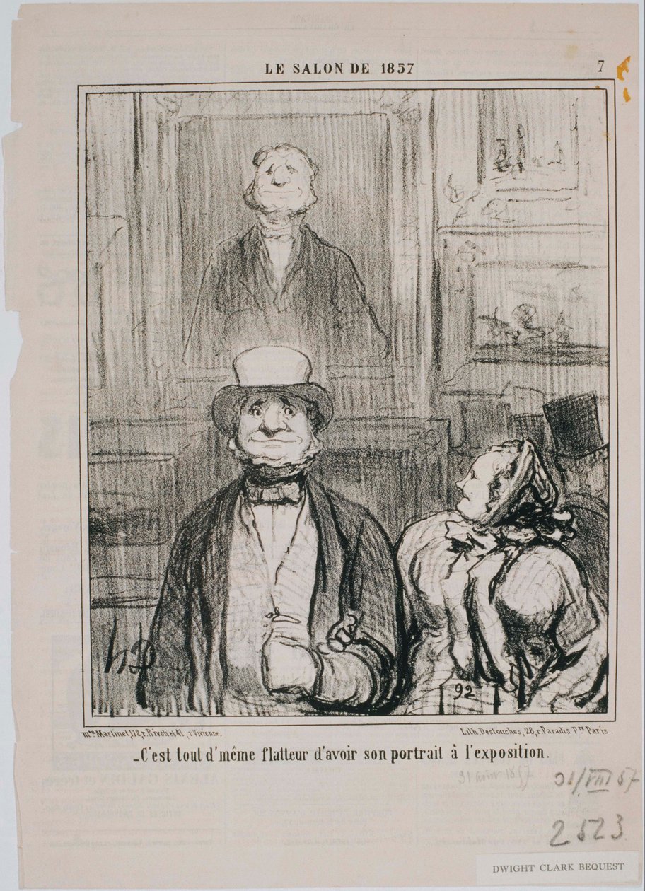 1857 Salonu- Nasıl, bu mahzende... by Honoré Daumier