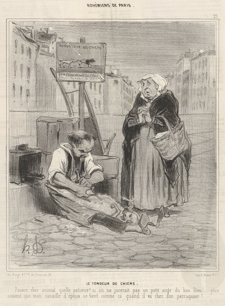 Köpek Makası by Honoré Daumier